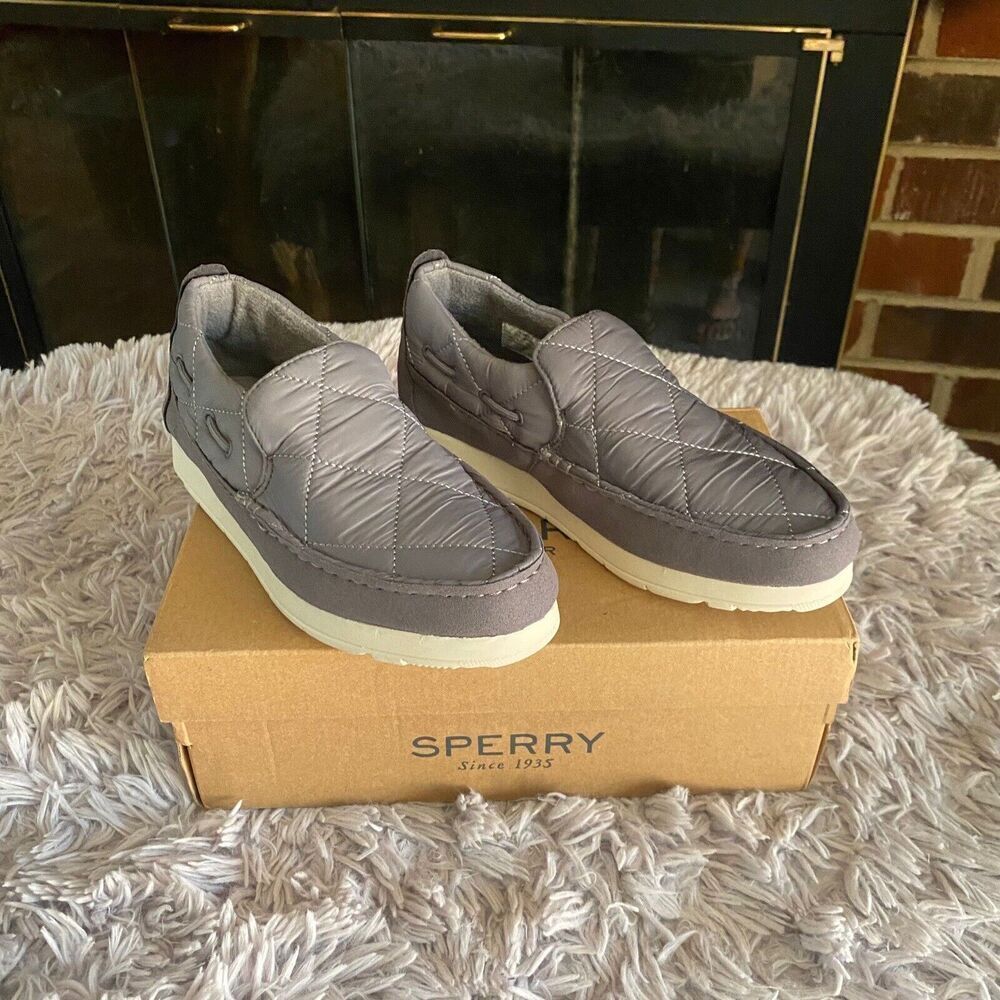 Sperry Women’s Slip On Shoes Lightweig Gray Size 7.5 M Comfort Soft Sneakers NEW - Picture 13 of 16